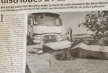 Les premiers PV distribués à Pas-de-Jeu (79)